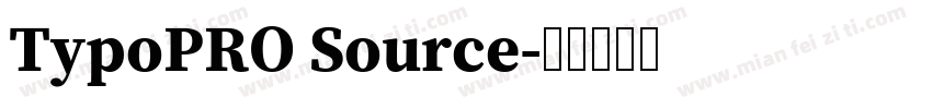 TypoPRO Source字体转换